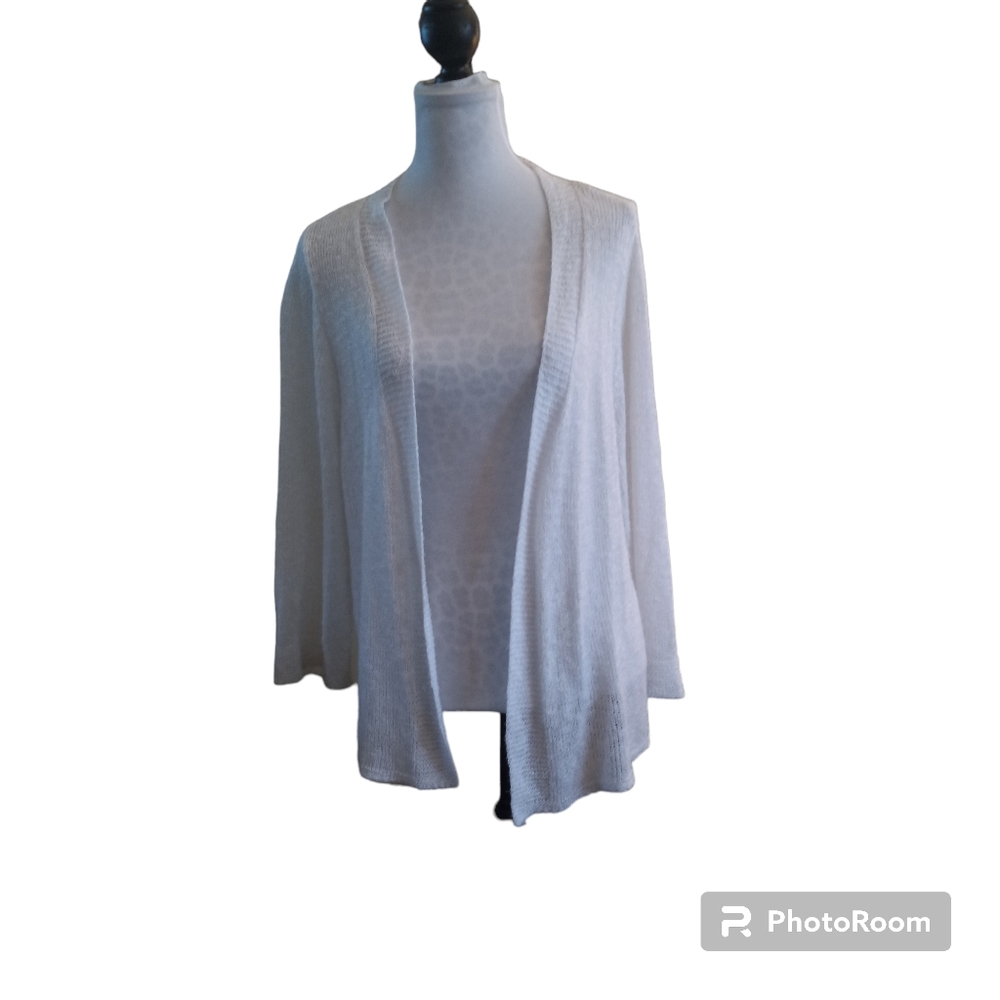 Alexandra + Oak open off white cardigan size XXL
